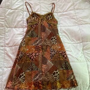 multi color woman's dress barely worn
